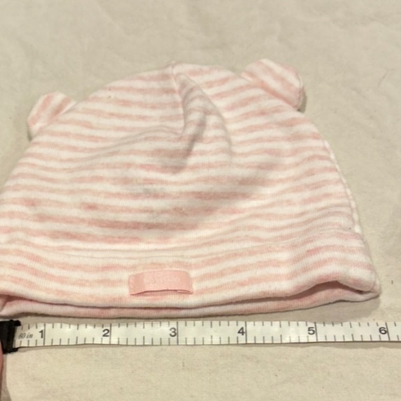 Gap baby first favorite stripe bear hats 0-3 months, set of 2 - Picture 13 of 15